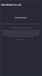 Mobile Screenshot of dondeal.co.uk